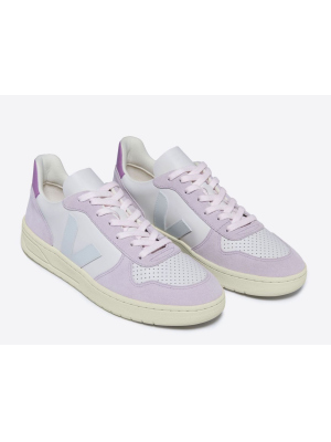 VEJA V 10 LEATHER W´SHOE GRAVEL/PARME